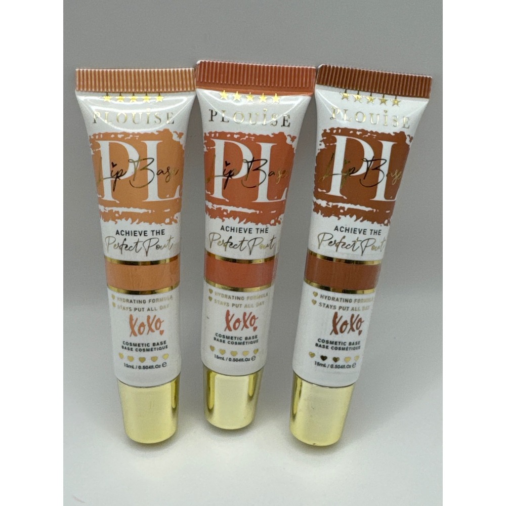 PLouise Lip Base Trio Butterqueen Life of the Party Chocolate Pudding 15ml NEW!